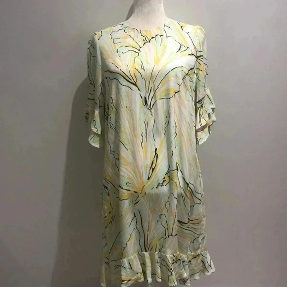 Diane Von Furstenberg Tatum Tulsi Shell Lagoon dress Medium New with Tags - Picture 3 of 12
